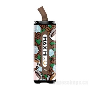 Max Miwu Coke Tin Disposable E-cigs # Raw Coconut Latte 3600 Puff 3%