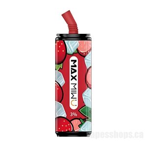 Max Miwu Coke Tin Disposable E-cigs 3600 Puff # Vitality Strawberry 3%