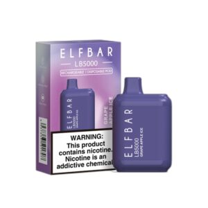ELF BAR LB5000 Disposable 5000 Puffs Grape Apple Ice