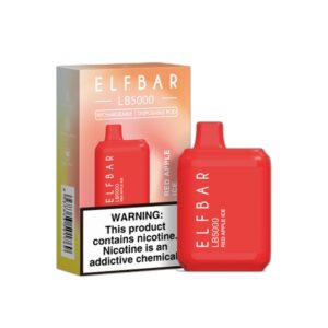 ELF BAR LB5000 Disposable 5000 Puffs Red Apple Ice 14ml