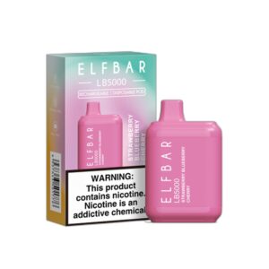 ELF BAR LB5000 Disposable Strawberry Blueberry Cherry 5000 Puffs
